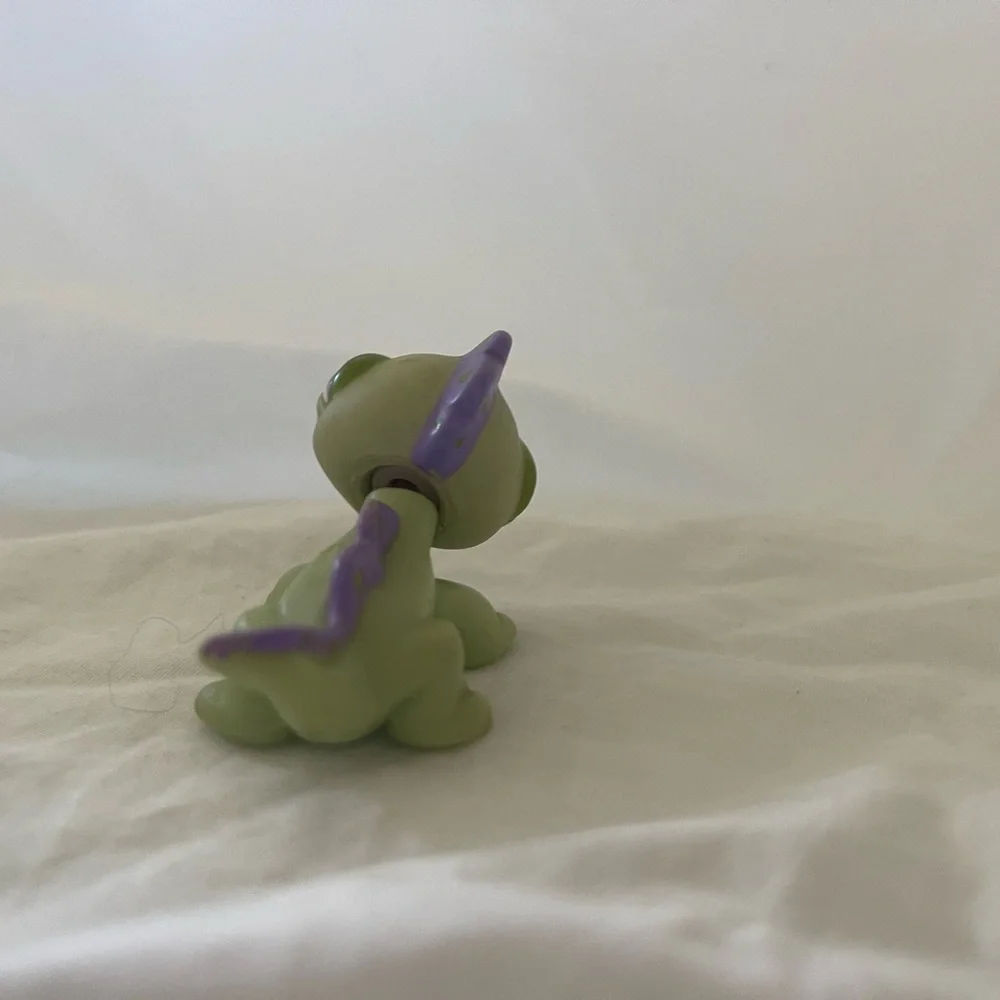 Littlest Pet Shop Single Pet Iguana Lizard #734 Green Purple